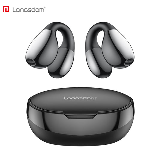 Lightweight mini bone conduction headphones for hands-free listening.