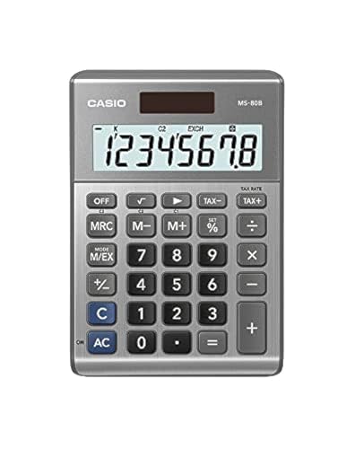 Casio MS-80B Standard Function Calculator | Compact and Reliable for Everyday Use