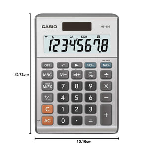 Casio MS-80B Standard Function Calculator | Compact and Reliable for Everyday Use