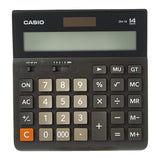 Casio DH-14-BK-W-DH Desktop Calculator - Black | Stylish, High-Performance Calculator for Office and Home