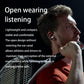 High-quality open-ear Bluetooth earbuds with noise-free bone conduction sound.