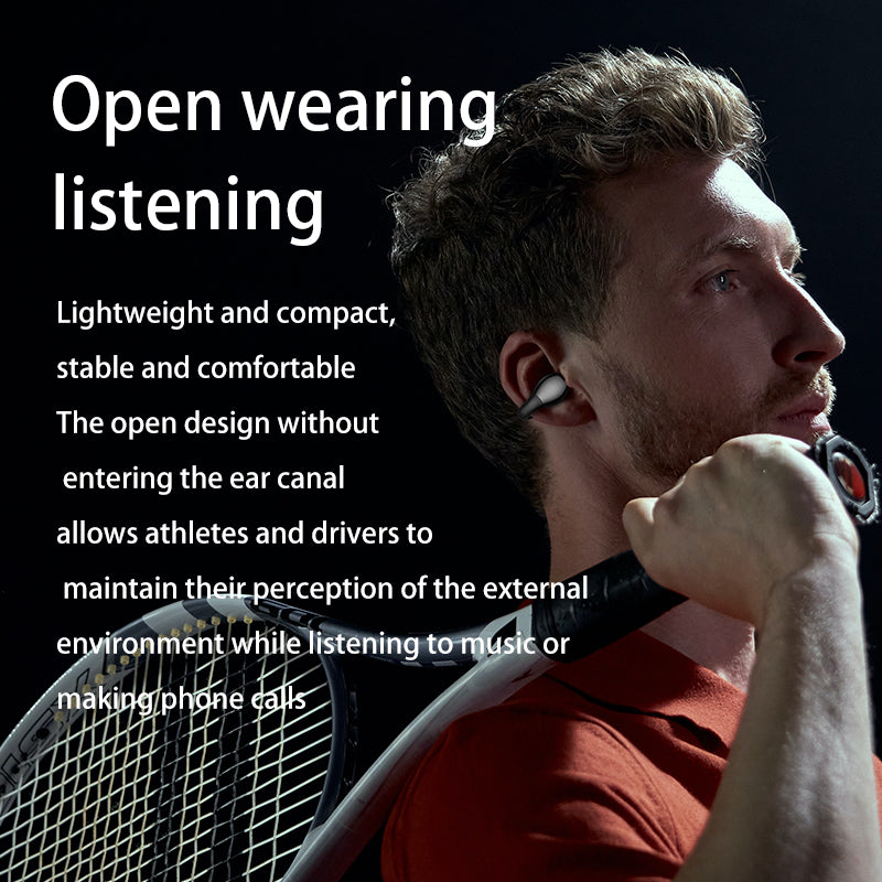 High-quality open-ear Bluetooth earbuds with noise-free bone conduction sound.