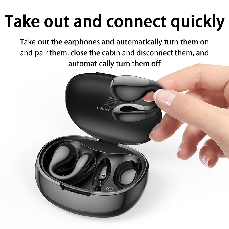 Wireless bone conduction earbuds with advanced Bluetooth 5.3 technology.