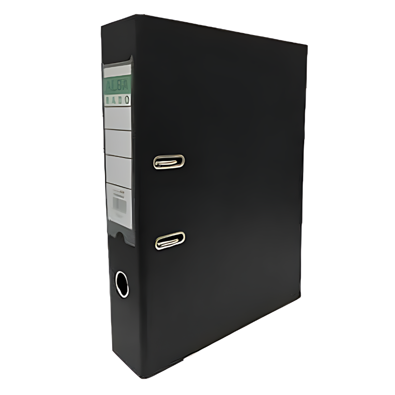 Alba Rado A4 PVC Box File - Full Scape, Broad Black Color | Durable & Stylish Document Organizer