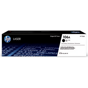 HP 106A Black Laser Cartridge - High-Quality Toner for Crisp, Clear Prints | Genuine HP 106A Compatible with HP LaserJet Printers