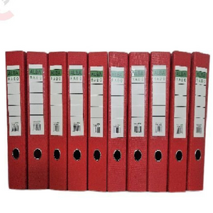 Alba Rado 3" Full Scape Box File - Red | Durable Document Storage Organizer