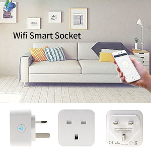 Smart WiFi Plug 13A Wall Socket with Power Monitoring – Works with Alexa & Google Assistant