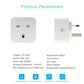 Smart WiFi Plug 13A Wall Socket with Power Monitoring – Works with Alexa & Google Assistant