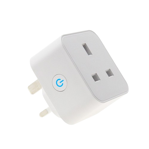 Smart WiFi Plug 13A Wall Socket with Power Monitoring – Works with Alexa & Google Assistant
