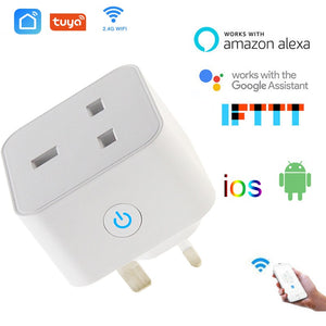 Smart WiFi Plug 13A Wall Socket with Power Monitoring – Works with Alexa & Google Assistant