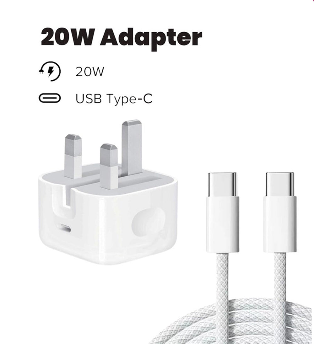 Compact USB-C Travel Charger for iPhone 16 & iPad