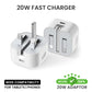 iPhone 16 20W Fast Charger with USB-C Power Delivery