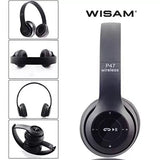 P47 Wireless Headphone | Bluetooth Over-Ear Headphones with HD Sound and Built-in Mic