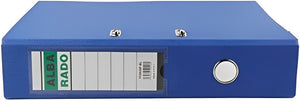 ALBA RADO Lever Arch Box File Blue, 8cm Fullscap Size, A4 - Durable Document Organizer for Office & Home